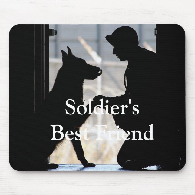 Soldier's Best Friend Mouse Mat (Front)