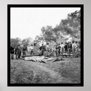 Soldiers' Burial at Fredericksburg, Virginia 1864 Poster