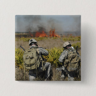 Soldiers call in information 15 cm square badge