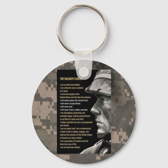 soldiers creed key ring (Front)