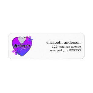 Soldiers Fiancee Address Labels