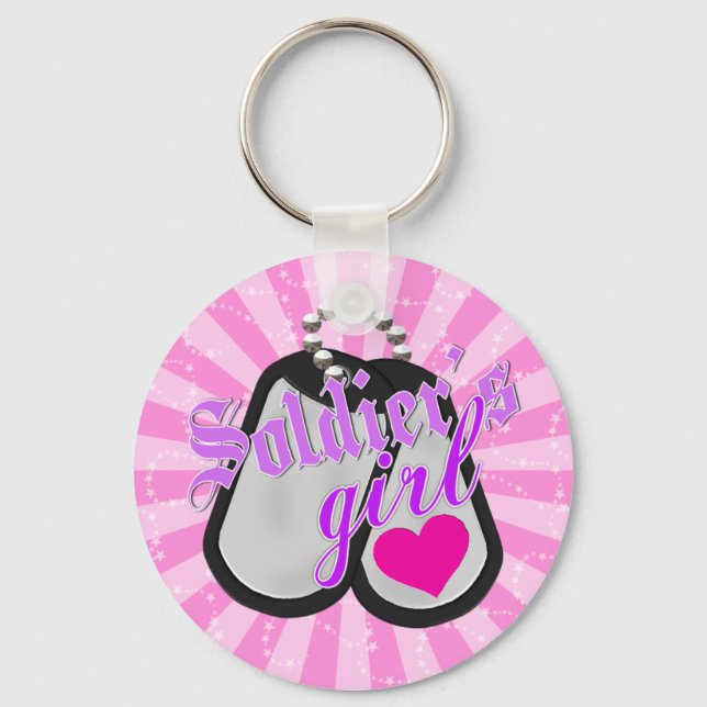 Soldier's Girl Key Ring (Front)