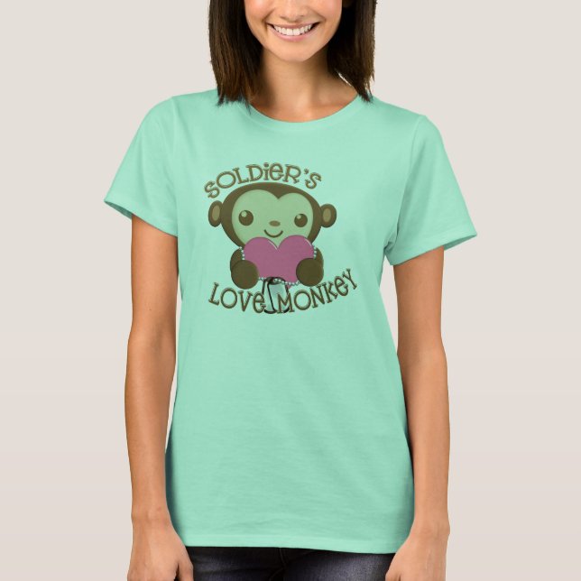 Soldier's Love Monkey T-Shirt (Front)