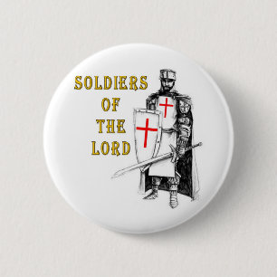 SOLDIERS OF THE LORD 6 CM ROUND BADGE