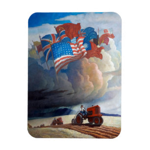 Soldiers of the Soil by Newell Convers Wyeth Magnet