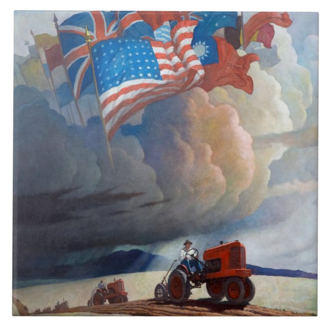 Soldiers of the Soil by Newell Convers Wyeth Tile (Front)