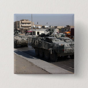 soldiers patrolling 15 cm square badge