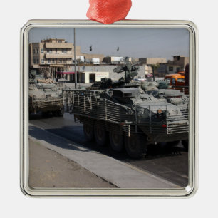 soldiers patrolling metal tree decoration