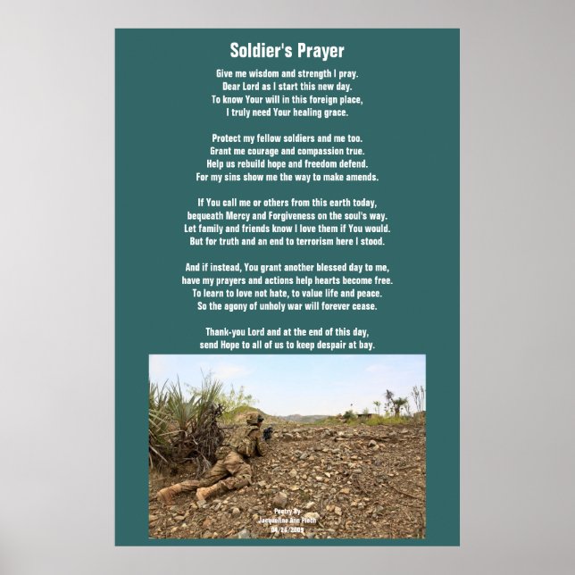 Soldier's Prayer Poster (Front)