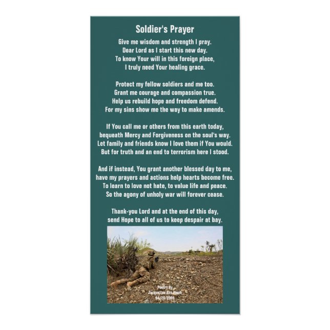 Soldier's Prayer Poster (Front)