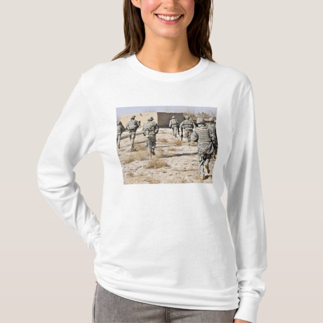 soldiers respond to a small arms attack T-Shirt (Front)