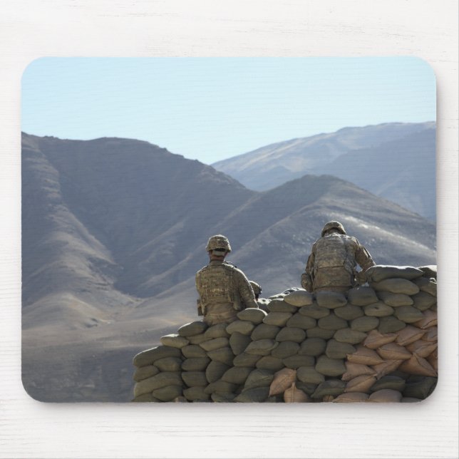 soldiers run communications equipment mouse mat (Front)