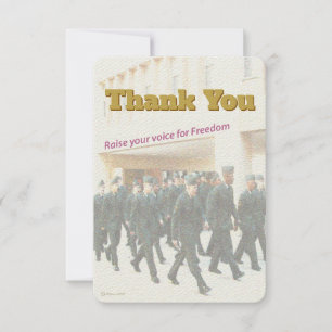 Soldiers' Song Thank You Card