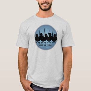Soldiers Tribute T-shirts War Peace Lest We Forget