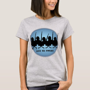 Soldiers Tribute T-shirts War Peace Lest We Forget