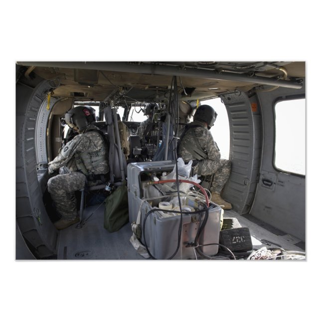 soldiers watch for hazards photo print (Front)