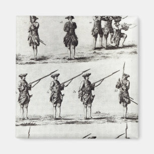Soldiers with bayonets magnet