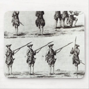Soldiers with bayonets mouse mat