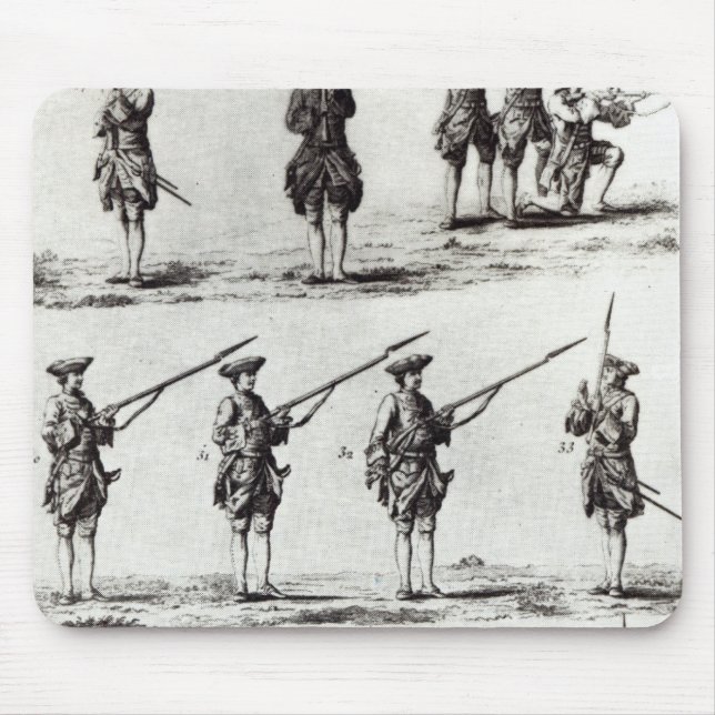 Soldiers with bayonets mouse mat (Front)