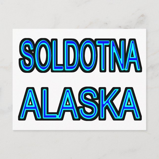 Soldotna Alaska Postcard (Front)