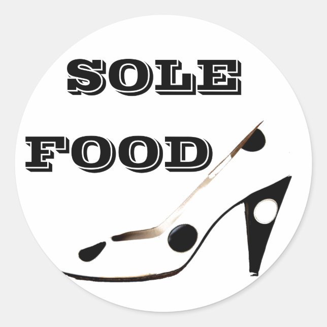 "Sole Food" shoe fanatic stickers (Front)
