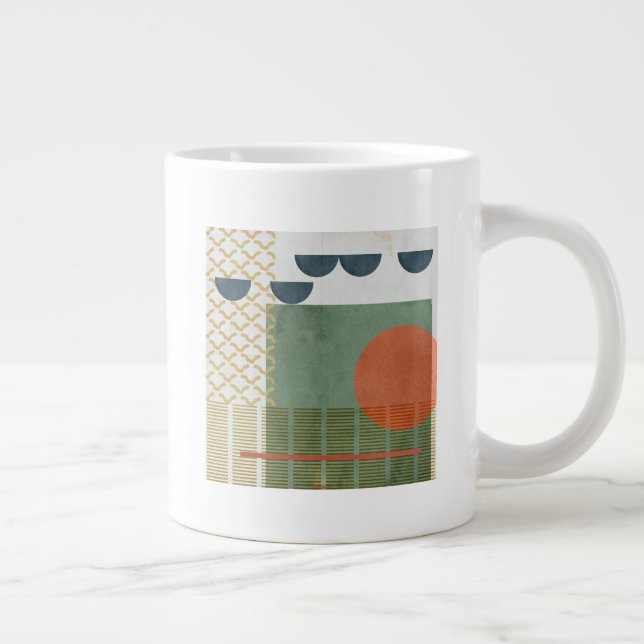 Soleil Rouge III Large Coffee Mug (Right)