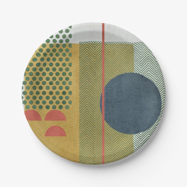 Soleil Rouge IV Paper Plate (Front)