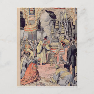 Solemn cremation of King Norodom I Postcard