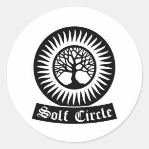 solf circle ww2 logo classic round sticker