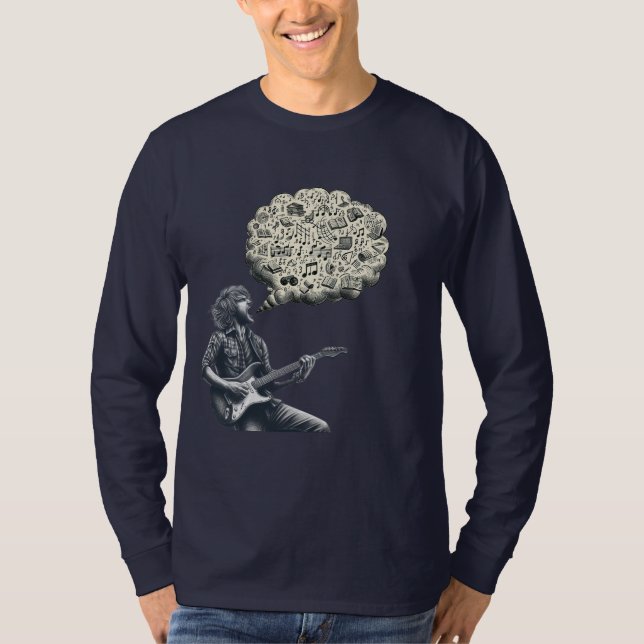 Solfeggio explosive guitar player T-Shirt (Front)