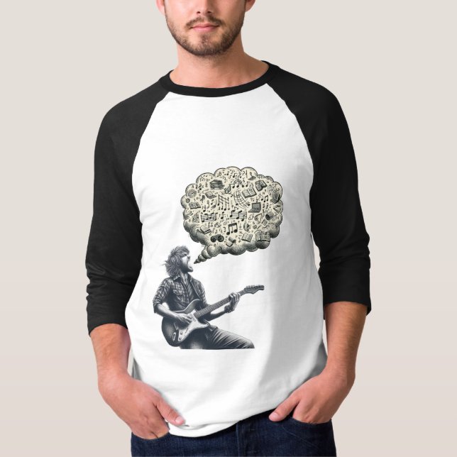 Solfeggio explosive guitar player T-Shirt (Front)