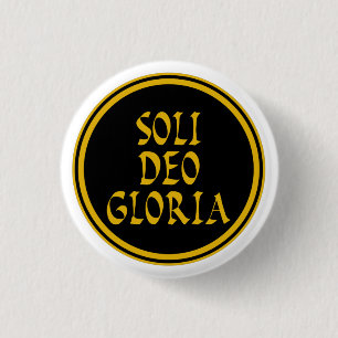 Soli Deo Gloria 3 Cm Round Badge