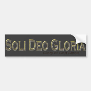 Soli Deo Gloria Bumper Sticker