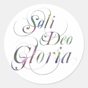 Soli Deo Gloria Classic Round Sticker