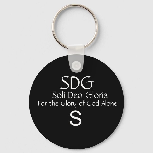 Soli Deo Gloria Key Ring (Front)
