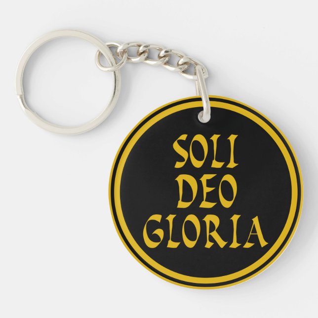Soli Deo Gloria Key Ring (Front)