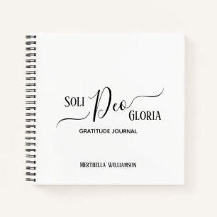 SOLI DEO GLORIA Personalised Gratitude Journal