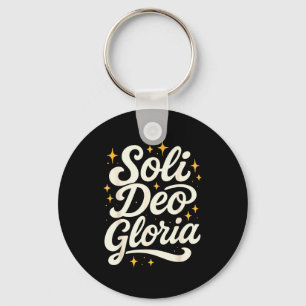 Soli Deo Gloria Reformed Christian Theology Design Key Ring