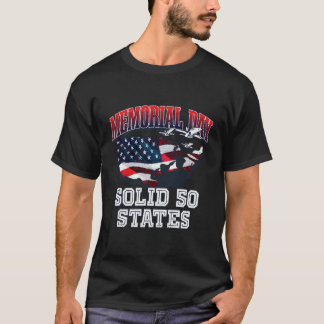 Solid 50 States American Proud Usa Honoured Patrio T-Shirt
