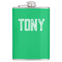 Solid Apple Green Custom Name Monogram