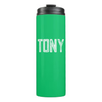 Solid Apple Green Custom Name Monogram