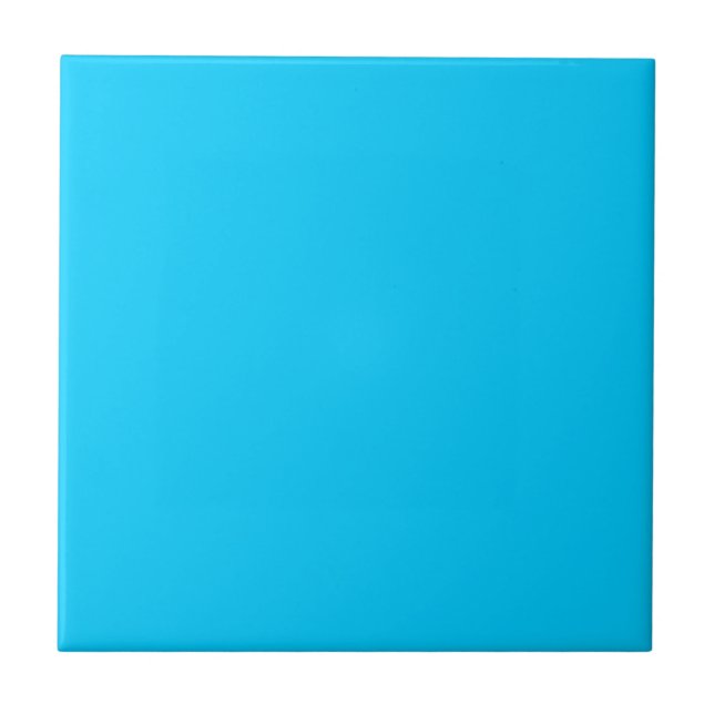 Solid Aqua Blue Tile (Front)
