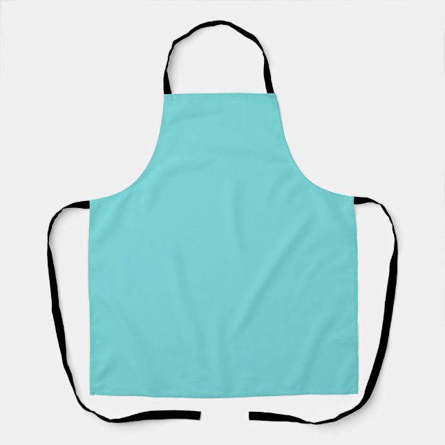 Solid Aquamarine Apron (Front)