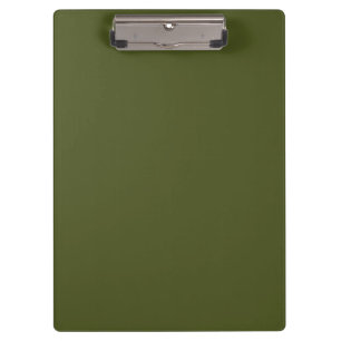 Solid Army Green Clipboard