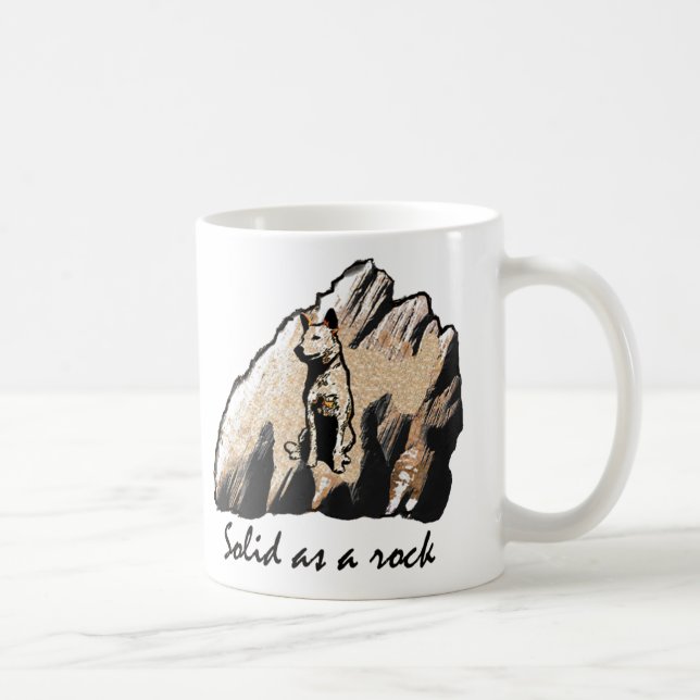 Solid as a Rock Left Handed Coffee Mug (Right)