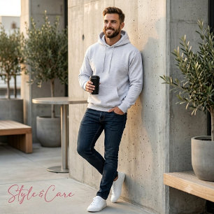 Solid Ash Hoodie for Men Designed for Daily Wear
