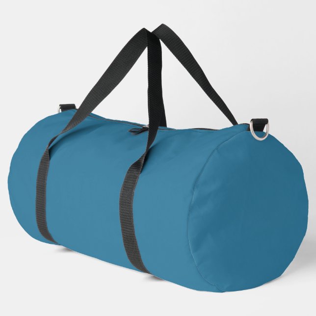 Solid Astral Blue Duffle Bag (Left Corner)