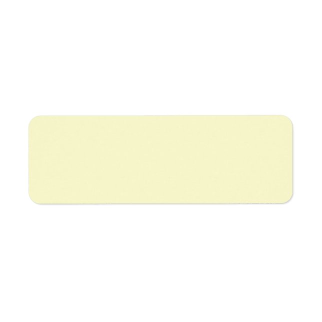 Solid Background FFFFCC Off-White Ivory  Labels (Front)