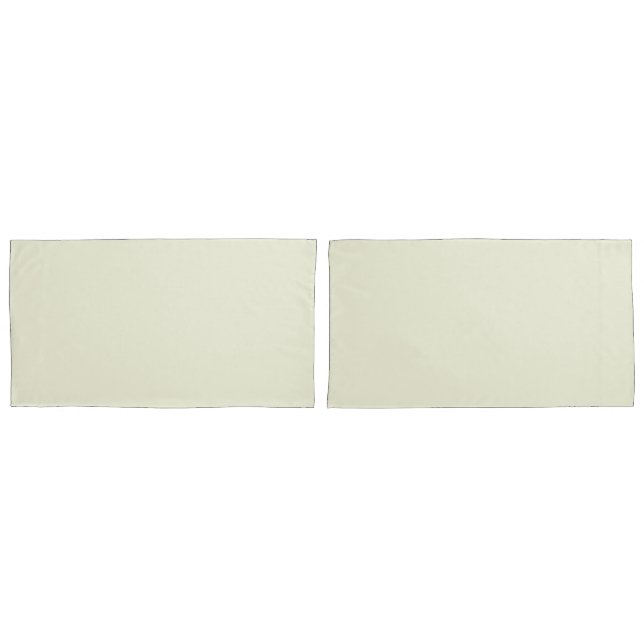 Solid Beige King Pillow Case for Modern Bedrooms (Front-Set)