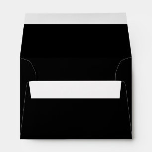 Solid Black A6 4x6 Inside Colour Envelopes